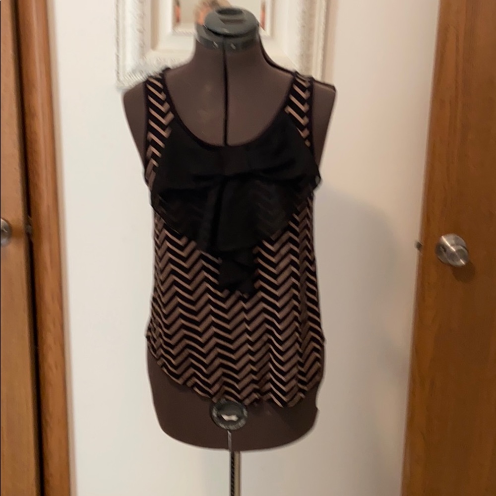 Cute striped tank top with bow